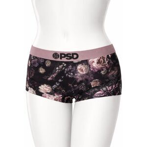 PSD Dark Skies Women S Floral Moth Print Athletic Boyshort/Underwear NWT